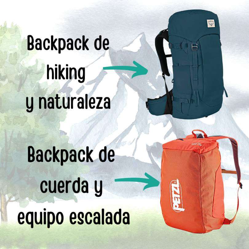 mochila de escalada