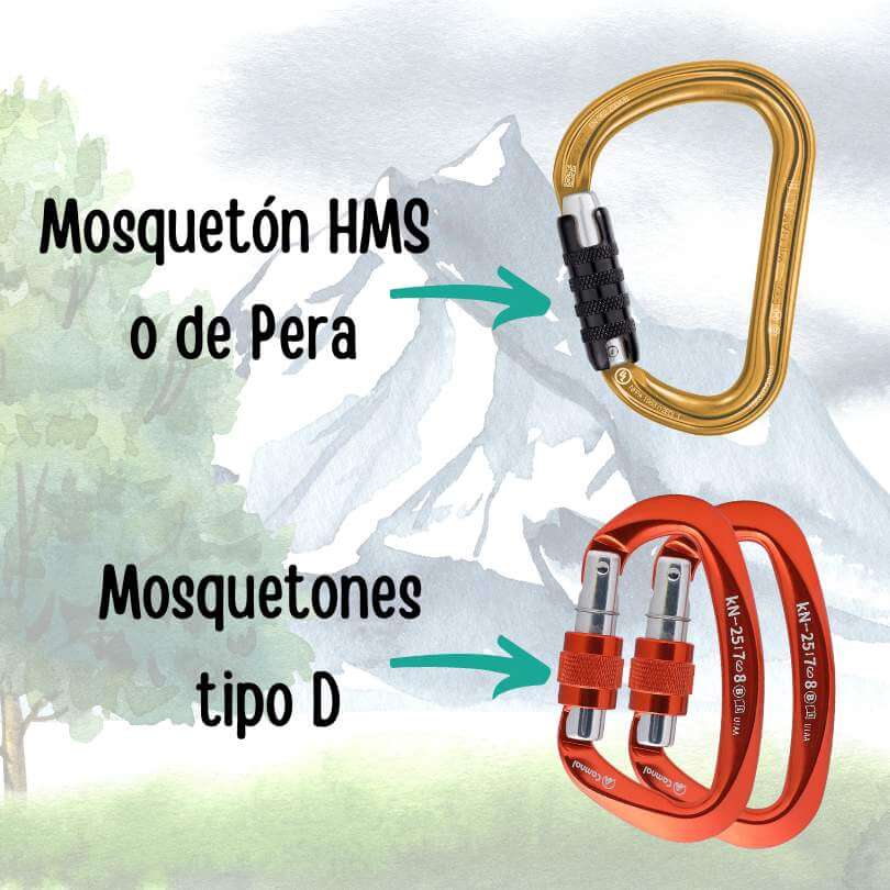 mosquetones de seguridad para escalada