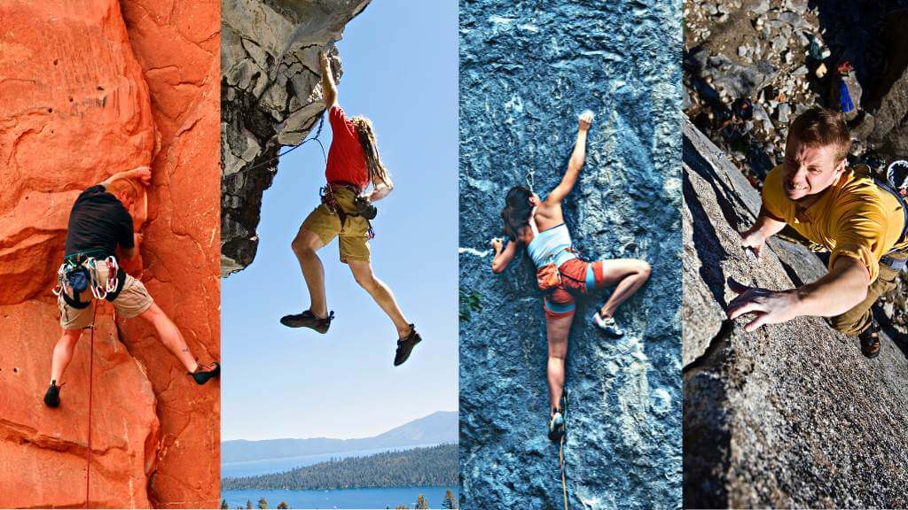 Tipos de paredes de escalada Front