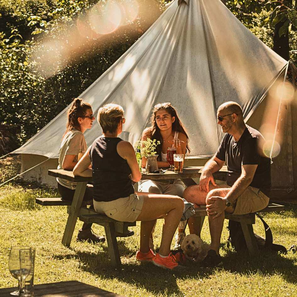 tipo de campamento en zona privada