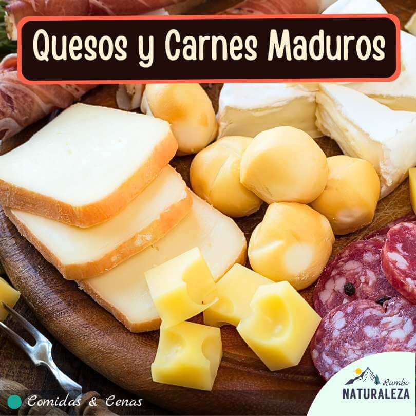carnes y quesos maduros como opcion de comida de camping