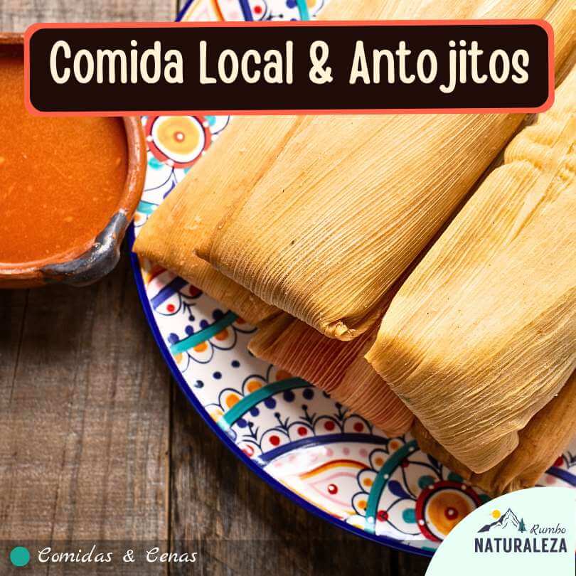 tamales y otras comidas locales